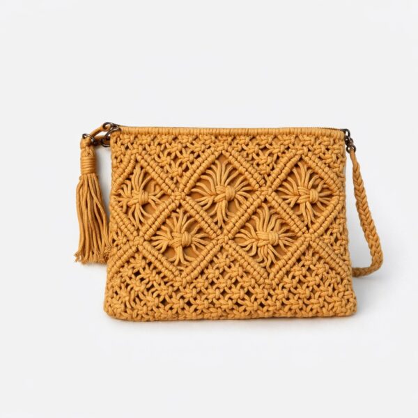 Bolso boho de macramé