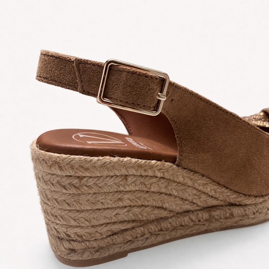 Cuña yute camel. - Imagen 4