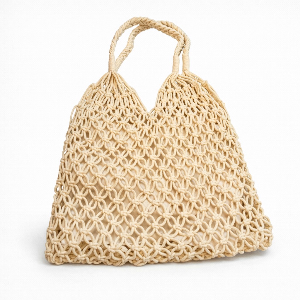 Bolso macramé hombro