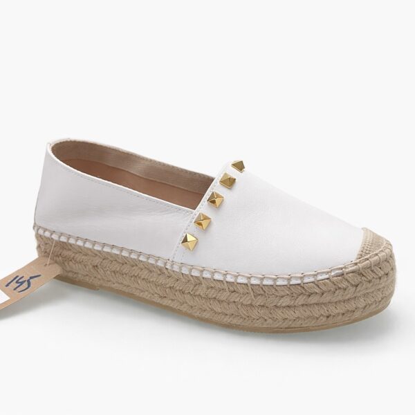 Yute plano blanco