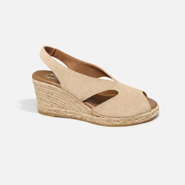 Cuña yute beige