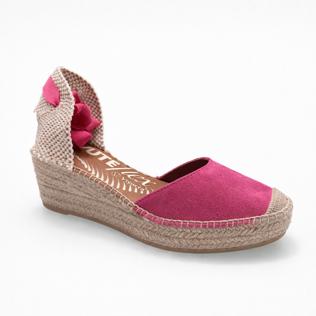 Cuña yute fucsia,