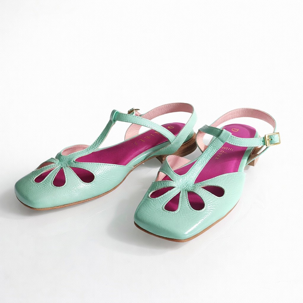 Zapato charol menta. - Imagen 3