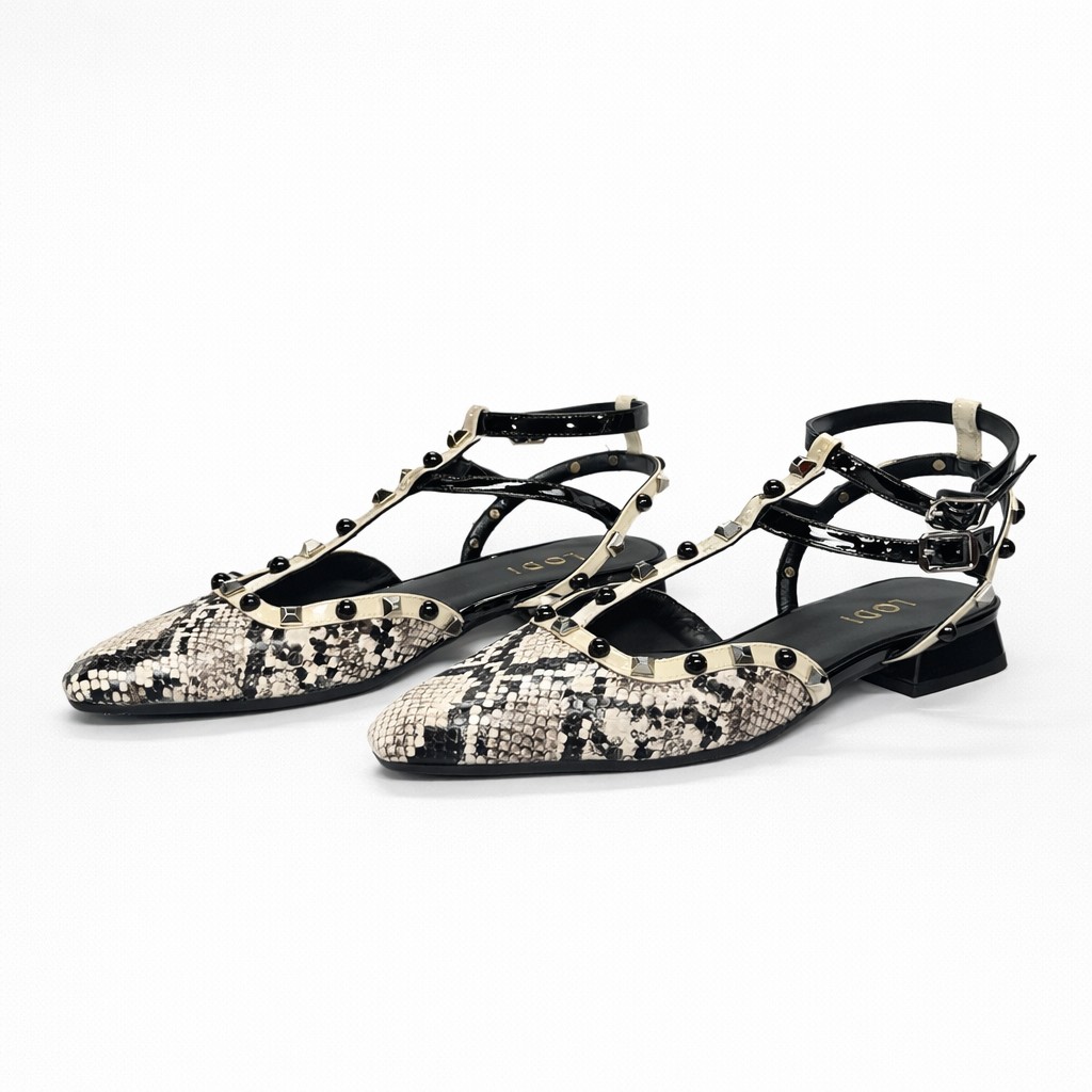 NUEVA COLECCIÓN. (zapato de muestra). Zapato pulsera print sin tacón - Imagen 2