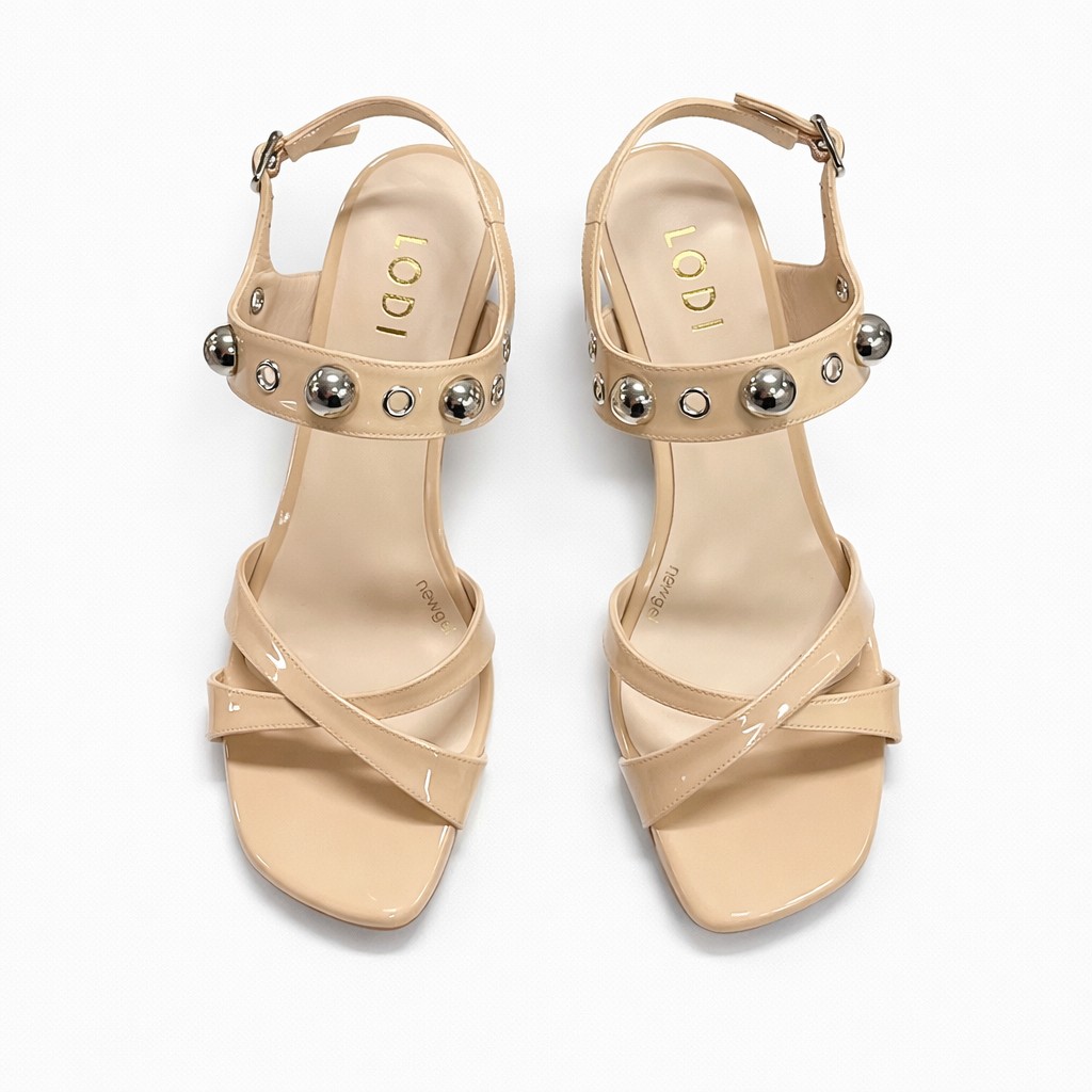 NUEVA COLECCIÓN. (zapato de muestra) sandalia tacón nude - Imagen 4