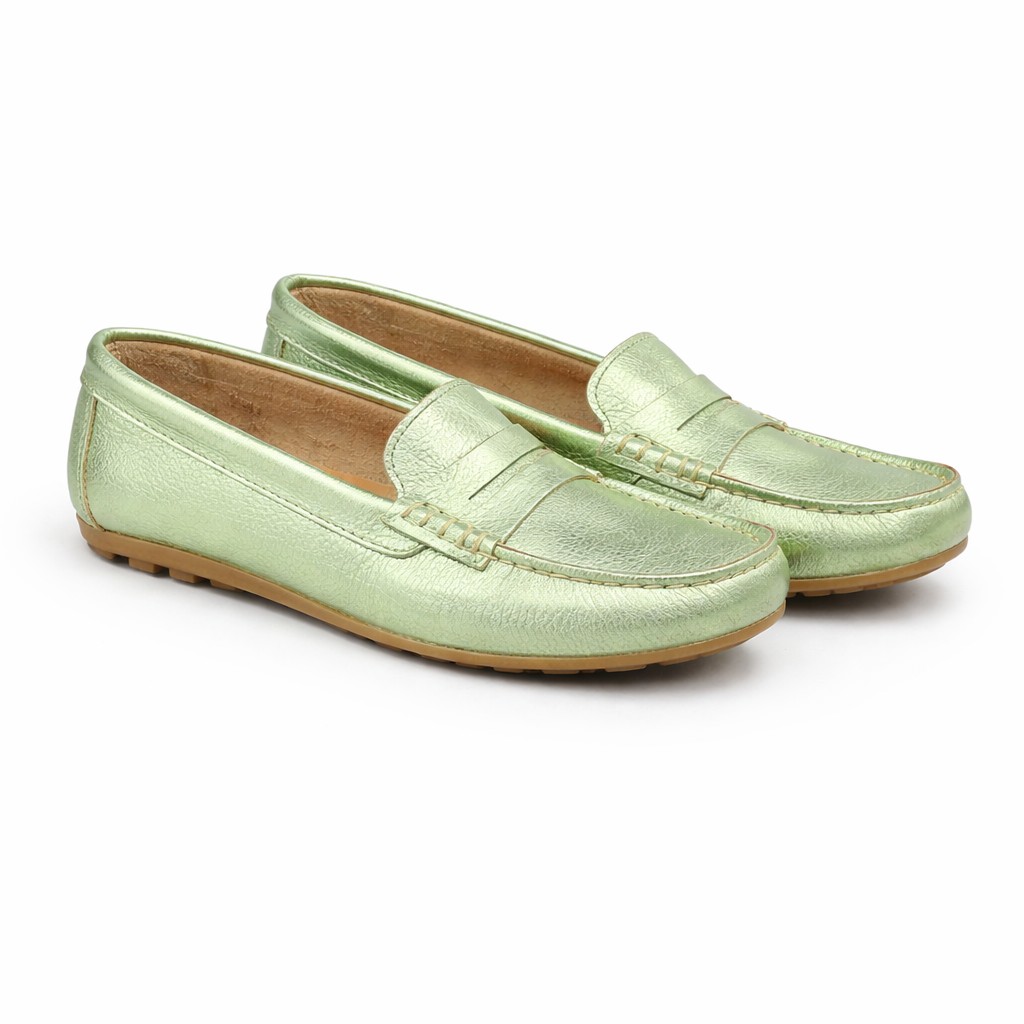 Mocasín verde metalizado - Imagen 2