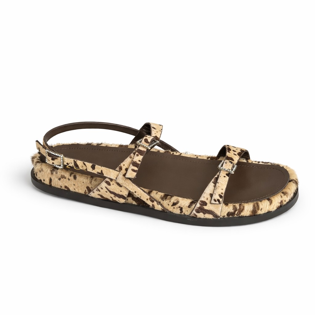 NUEVA COLECCIÓN (zapato de muestra) Sandalia print pelo
