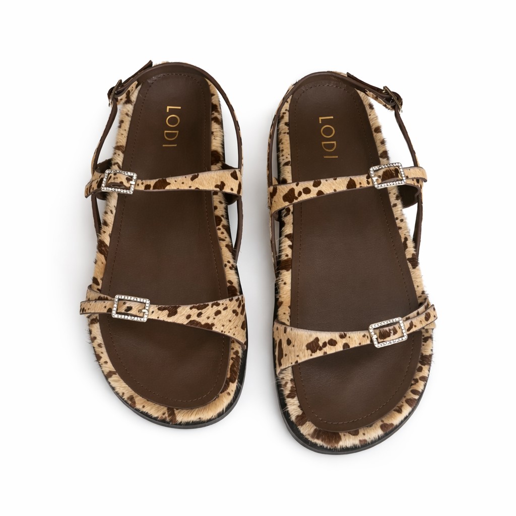 NUEVA COLECCIÓN (zapato de muestra) Sandalia print pelo - Imagen 4
