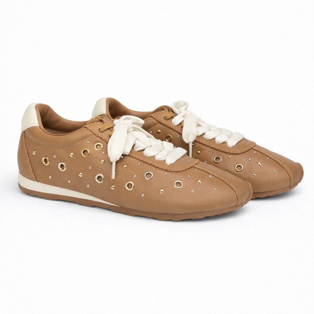NUEVA COLECCIÓN. (zapato de muestra) Deportiva camel. - Imagen 2