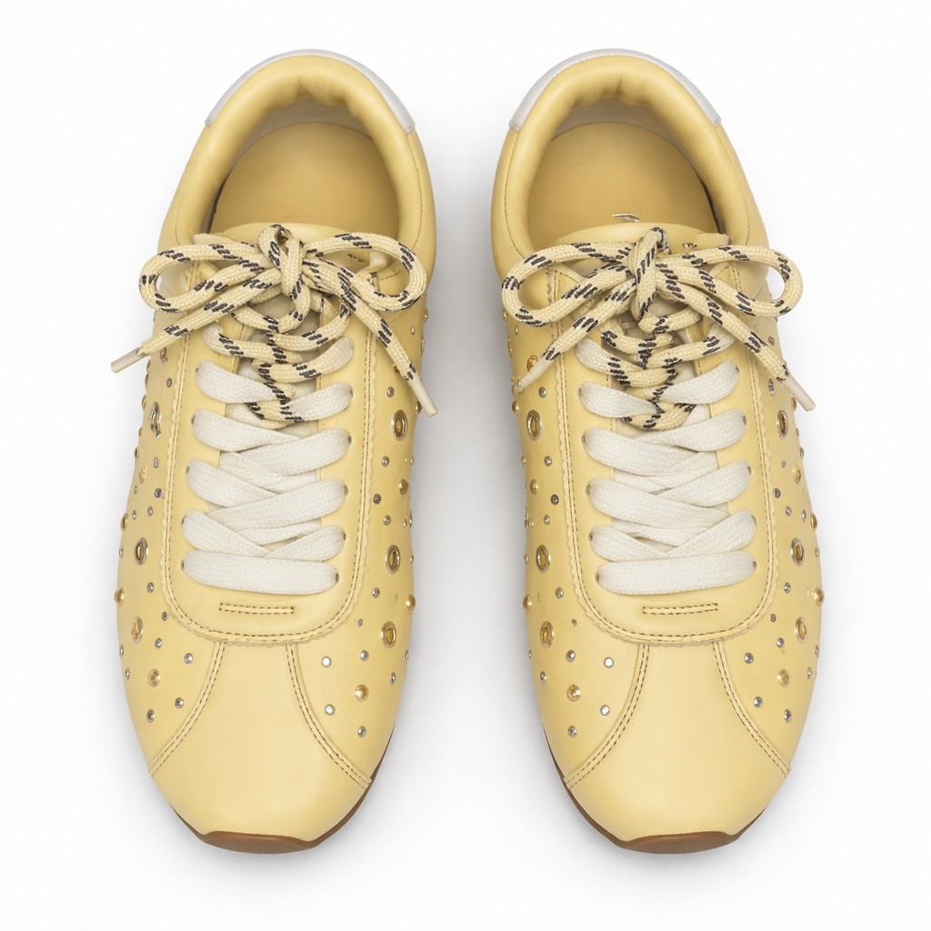 NUEVA COLECCIÓN. (zapato de muestra) Deportiva amarilla suave - Imagen 4