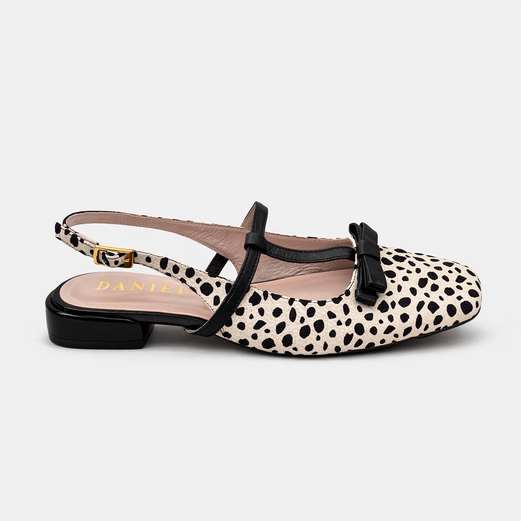 Nueva colección. Zapato destalonado print beige - Imagen 5