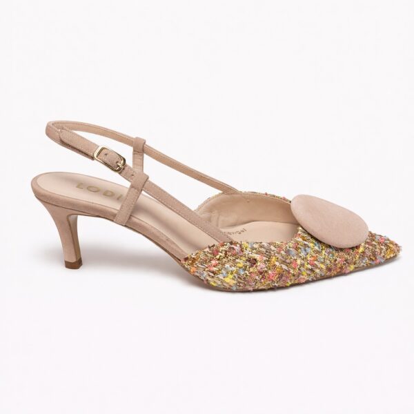 NUEVA COLECCIÓN. (zapato de muestra) Zapato slingback multicolor