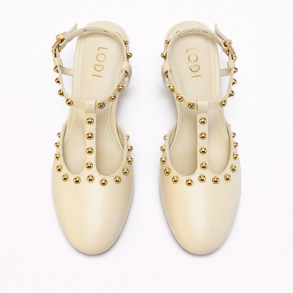 NUEVA COLECCIÓN. (zapato de muestra) Zapato blanco roto tachas - Imagen 4