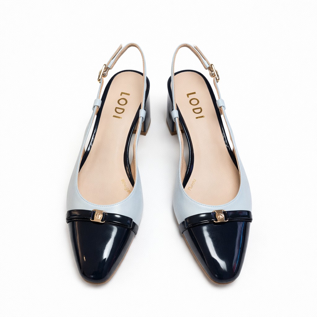 NUEVA COLECCIÓN. (zapato de muestra) Zapato marino y cielo. - Imagen 4