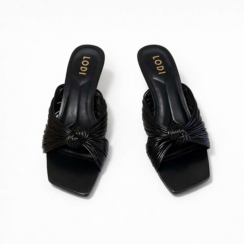 NUEVA COLECCIÓN. (zapato de muestra) Sandalia nudo negra. - Imagen 4