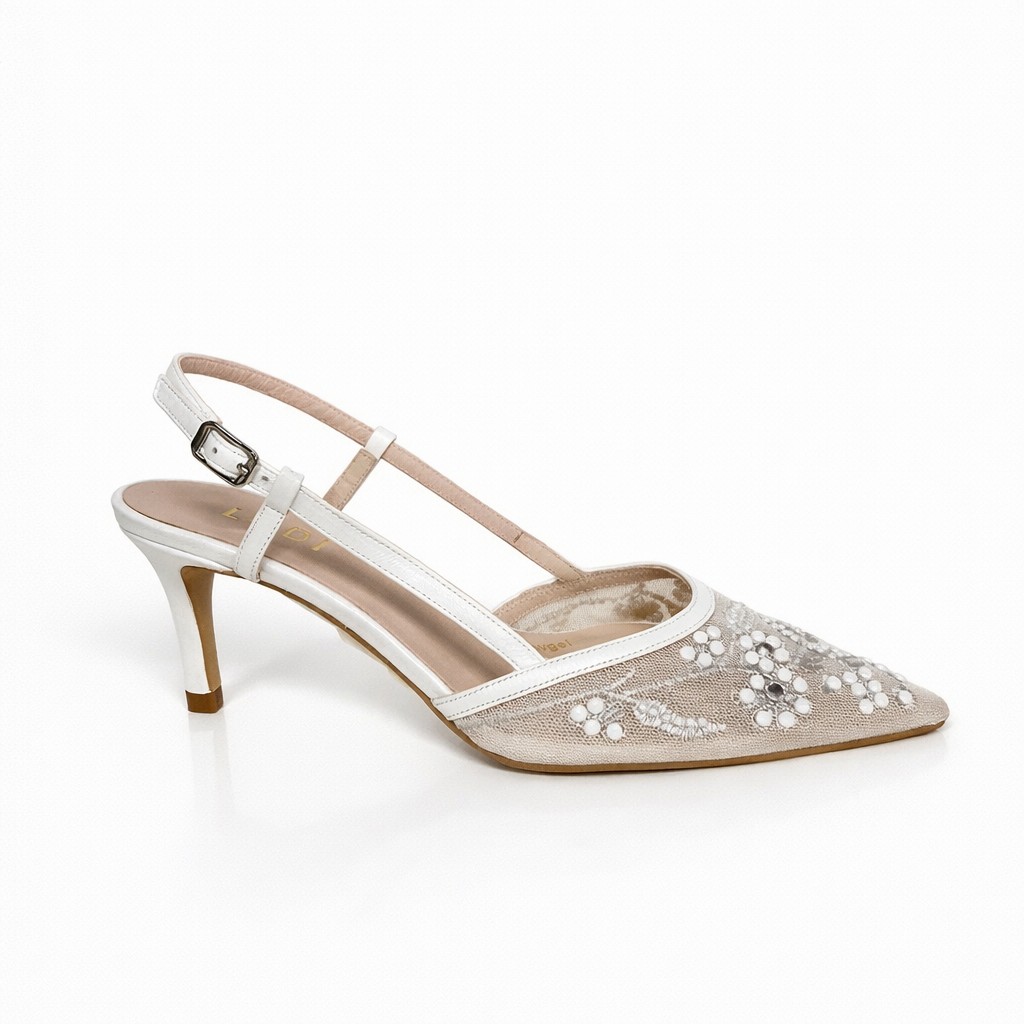 NUEVA COLECCIÓN. (zapato de muestra) Salón novia tacón bajo