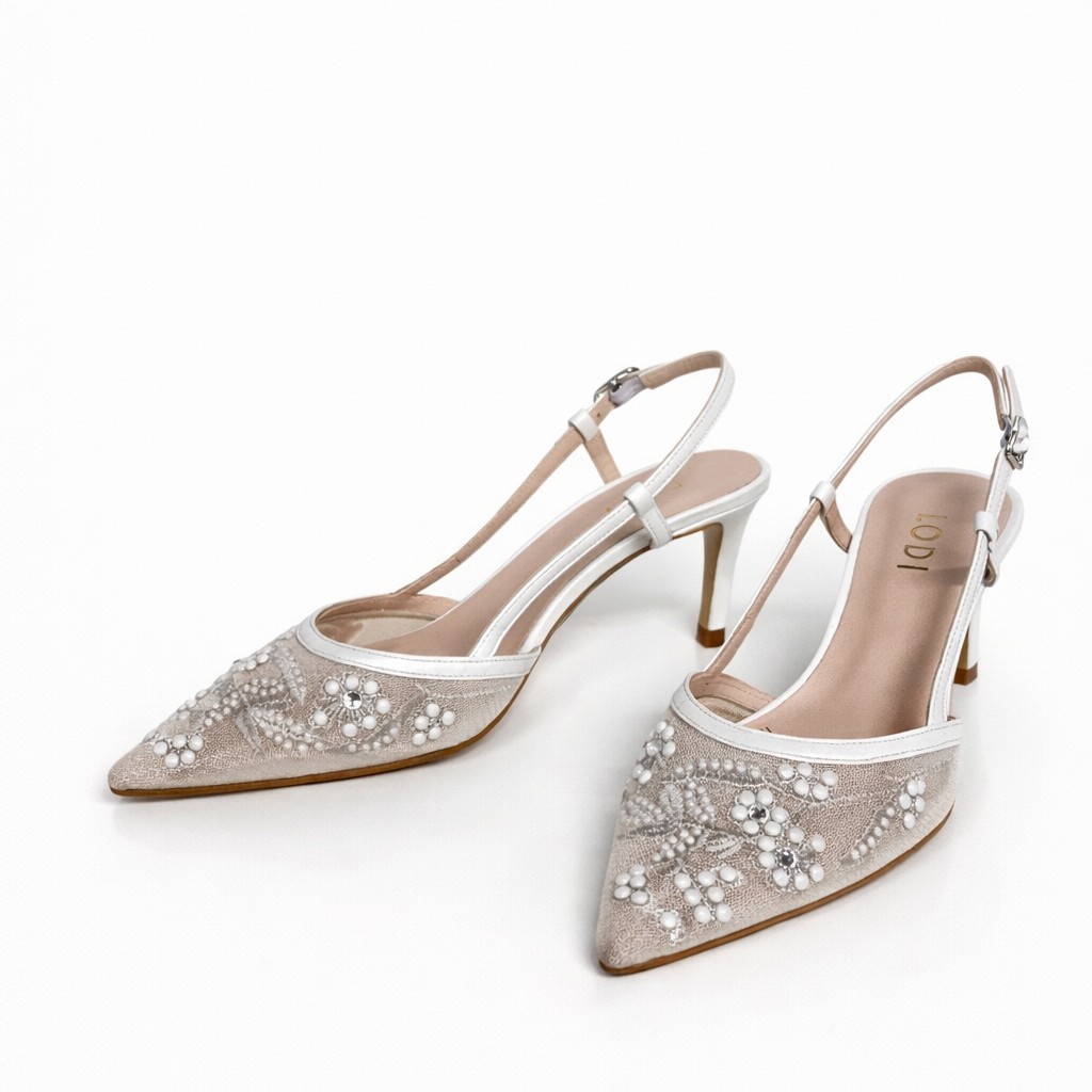 NUEVA COLECCIÓN. (zapato de muestra) Salón novia tacón bajo - Imagen 2