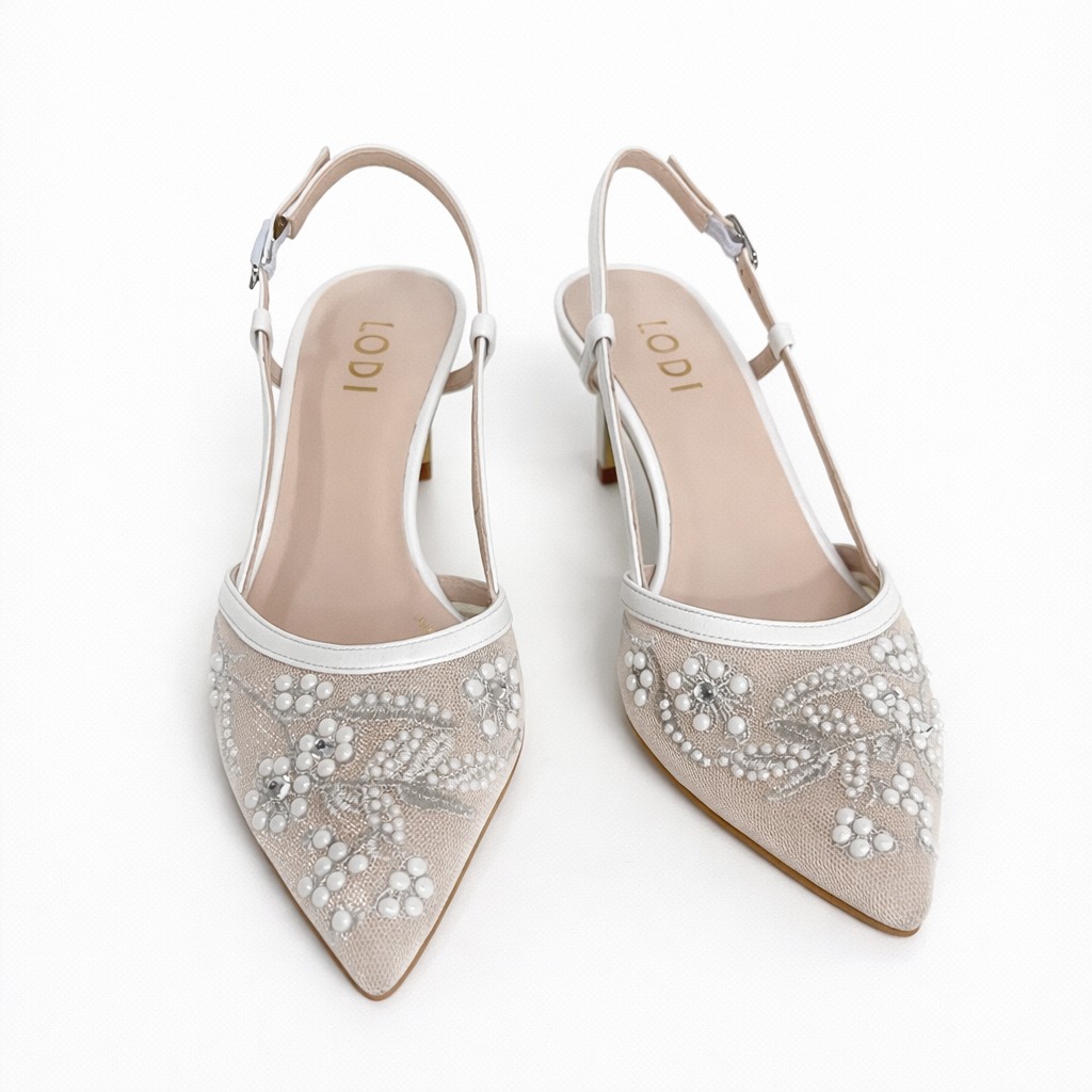 NUEVA COLECCIÓN. (zapato de muestra) Salón novia tacón bajo - Imagen 4