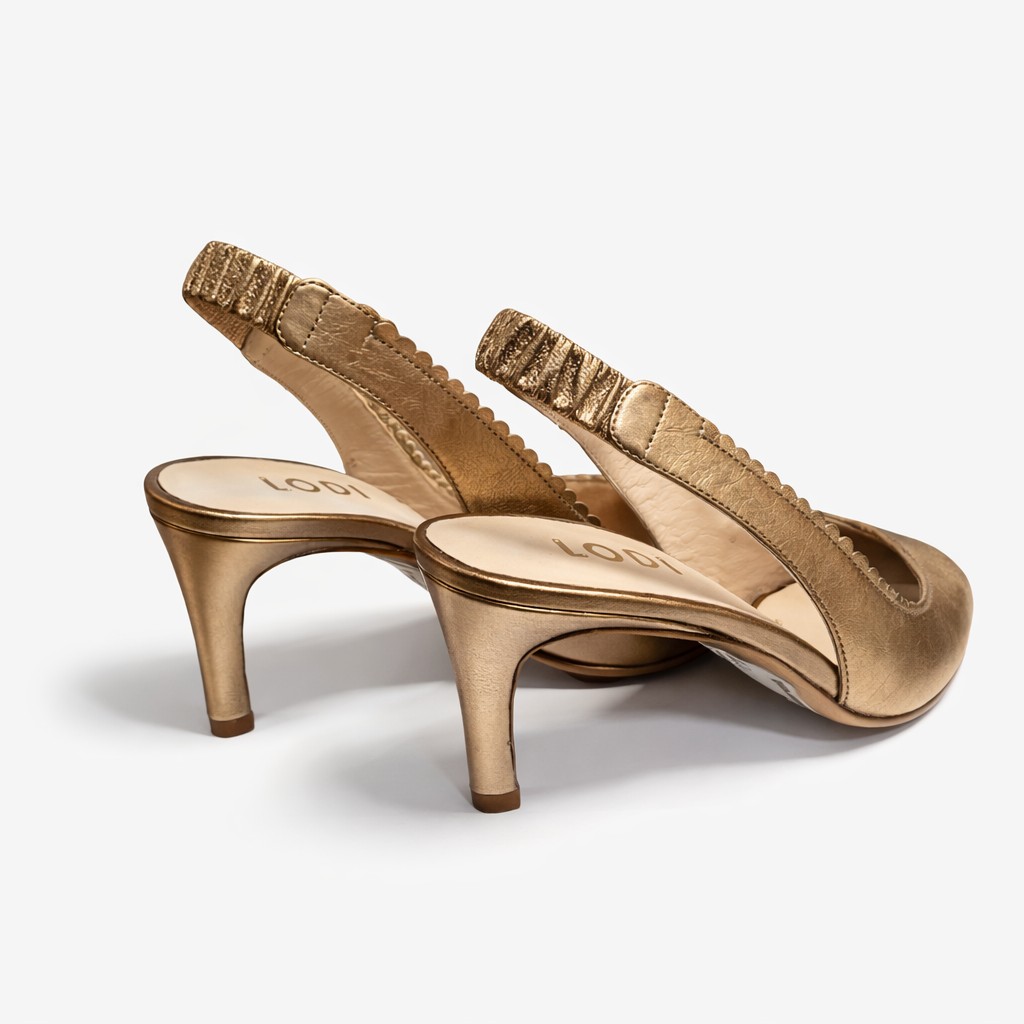 NUEVA COLECCIÓN. (zapato de muestra) Sandalia fiesta metalizada - Imagen 2