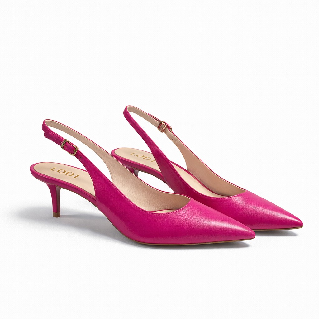 NUEVA COLECCIÓN. (zapato de muestra) Salón destalonado fucsia (copia) - Imagen 2