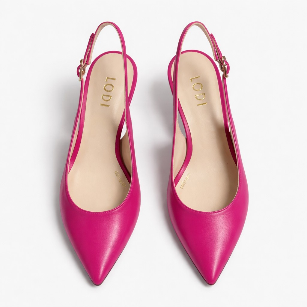 NUEVA COLECCIÓN. (zapato de muestra) Salón destalonado fucsia (copia) - Imagen 4