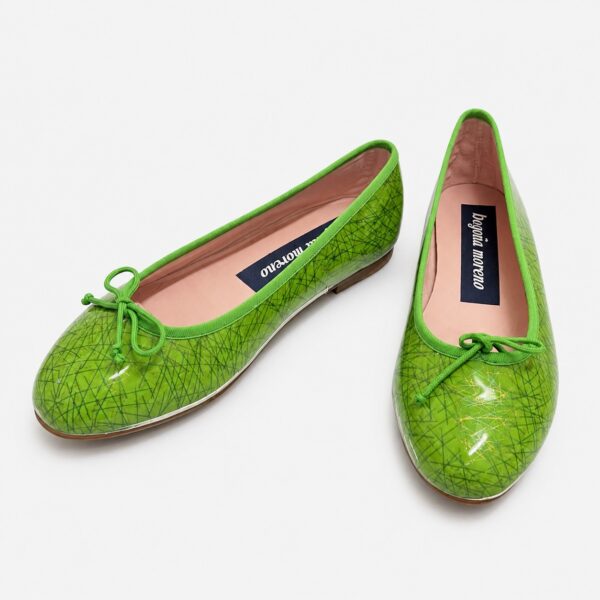 Bailarina verde charol