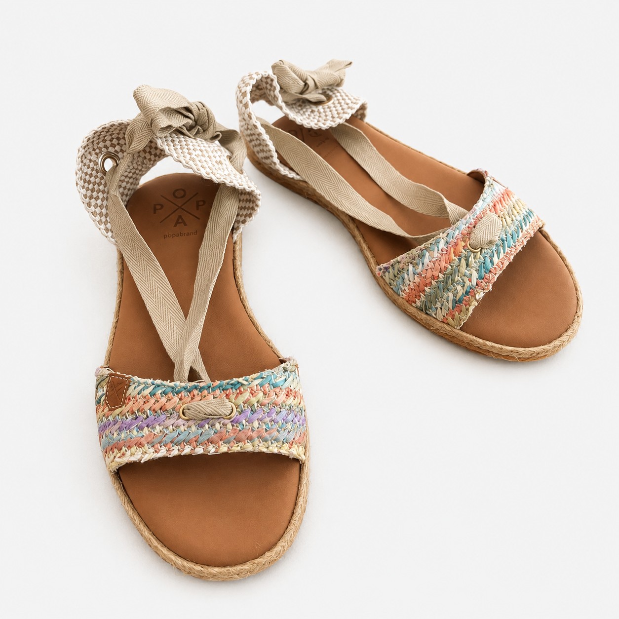 SANDALIA POPA LAZOS MULTICOLOR - Imagen 2