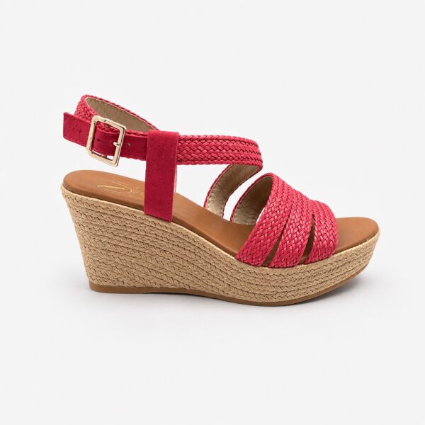 CUÑA yute coral trenzada