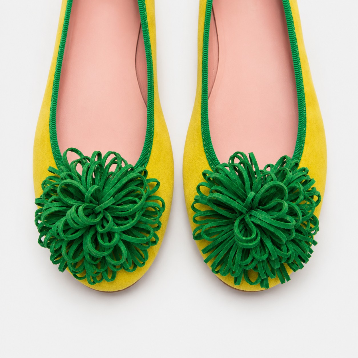 BAILARINA primavera amarilla y verde flor - Imagen 4