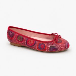 Bailarina roja estampada