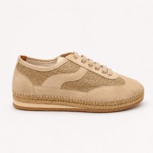 Deportiva tipo alpargata yute color champagne