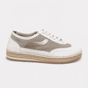Deportiva yute blanca
