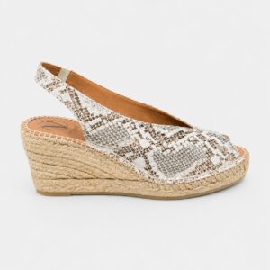 Alpargata cuña yute print