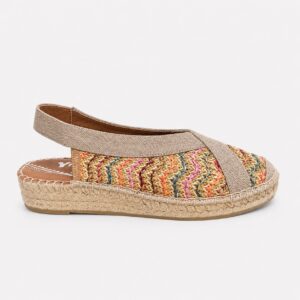 Alpargata multicolor yute