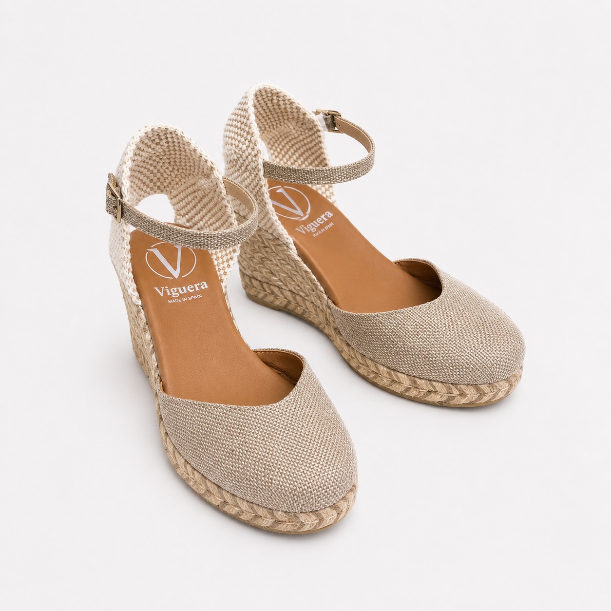 Alpargata de cuña yute beige - Imagen 2