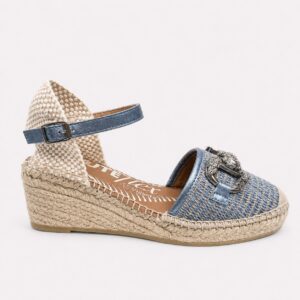 Alpargata yute azul denim