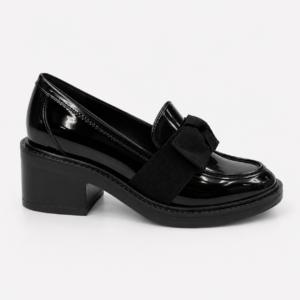 Mocasín negro lazo. LODI