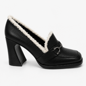 Mocasín borreguito negro LODI