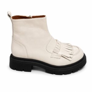 Botín blanco flecos. DANIELA SHOES