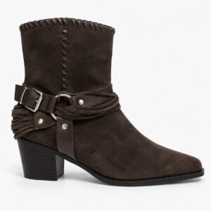 NUEVA COLECCIÓN. Botín ante choco estilo western. (zapato de muestra)