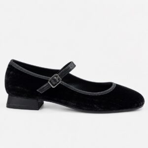NUEVA COLECCIÓN. Bailarina terciopelo negra. (zapato de muestra)