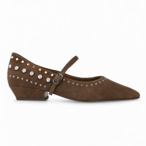 NUEVA COLECCION. Bailarina ante pedrería. (zapato de muestra)