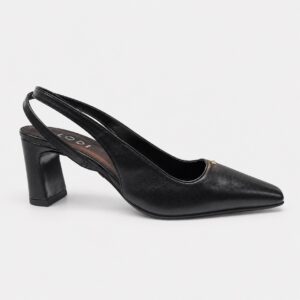 NUEVA COLECCIÓN. Salón destalonado negro. (zapato de muestra)