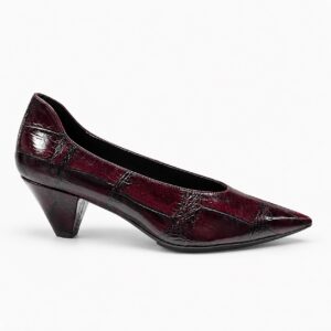NUEVA COLECCIÓN. Salón burdeos coco. (zapato de muestra)