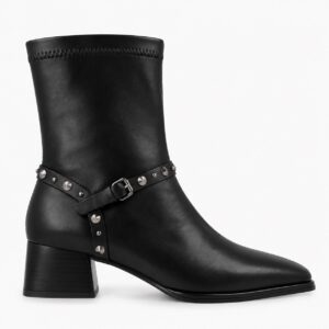 NUEVA COLECCIÓN. Botín negro hebillas. (zapato de muestra)
