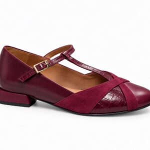 Bailarina T ante burdeos. DANIELA SHOES